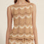 Gold and Silver Wavy Knit Top