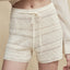 Hemp Patterned Knit Shorts