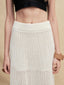 Silky Cotton Wavey Knit Skirt