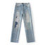 Rust Button Selvedge Denim Trouser