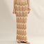 Gold and Silver Wavy Knit Skirt