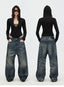 Hooded Stretch Knit Bodysuit with Hidden Zipper