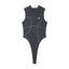 Summer Slim-Fit Sleeveless Hooded Romper T-Shirt