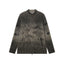 Chinese-Inspired Dragon Print Half-Zip Cardigan Sweater