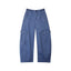 Loose Casual Textured Washed Curved Leg Pants