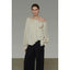 French-Inspired Asymmetric One-Shoulder Sleeveless Top with Tie Detail