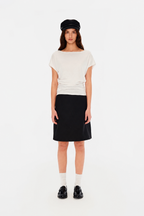 Classic Loose-Fit Asymmetric Shoulder Tee in Four Colors