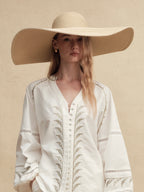 Streamlined Oversized Wide Brim Sun Hat