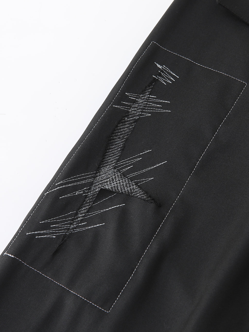 Patch Wool Tailored Trouser
