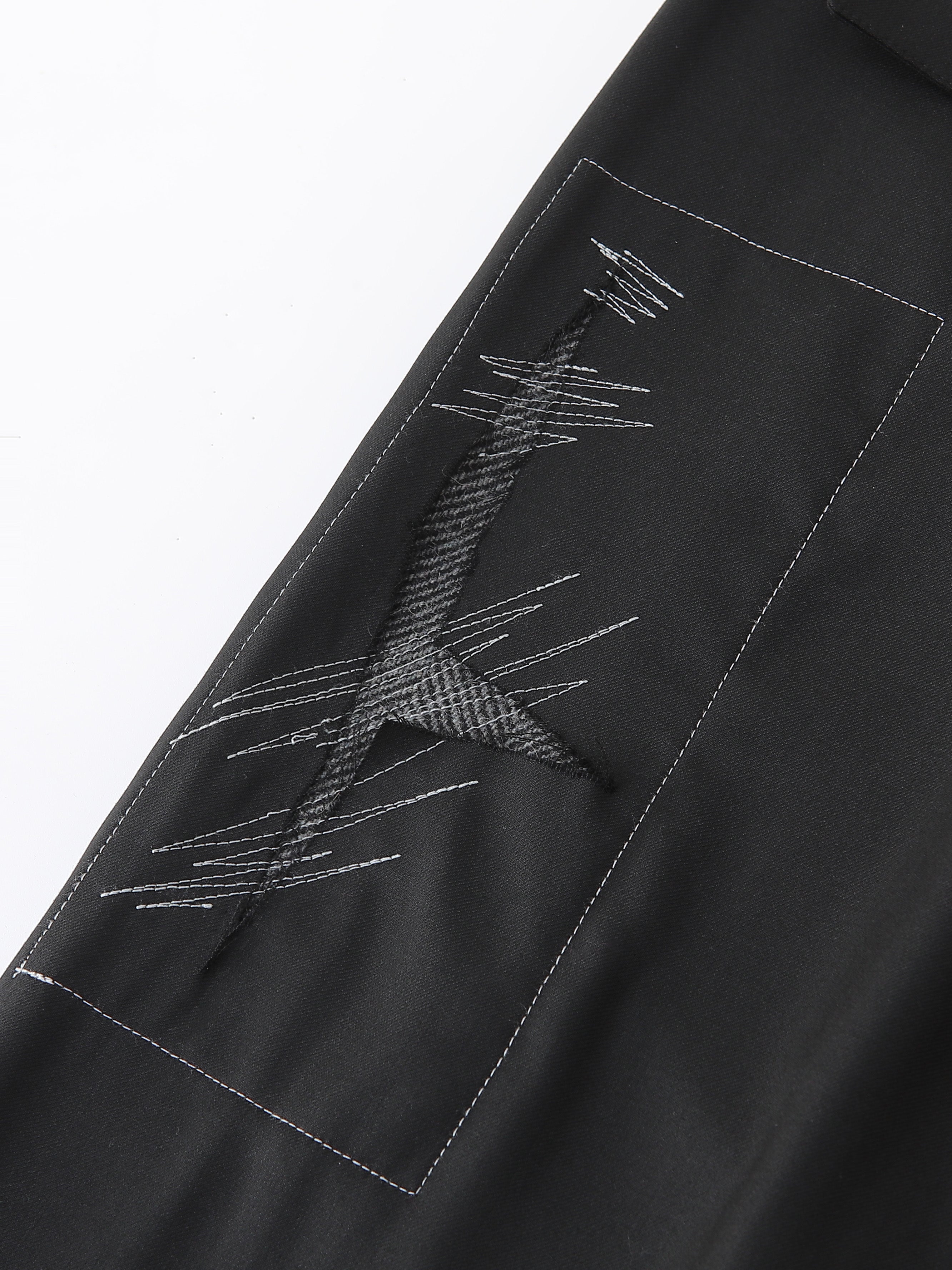 Patch Wool Tailored Trouser