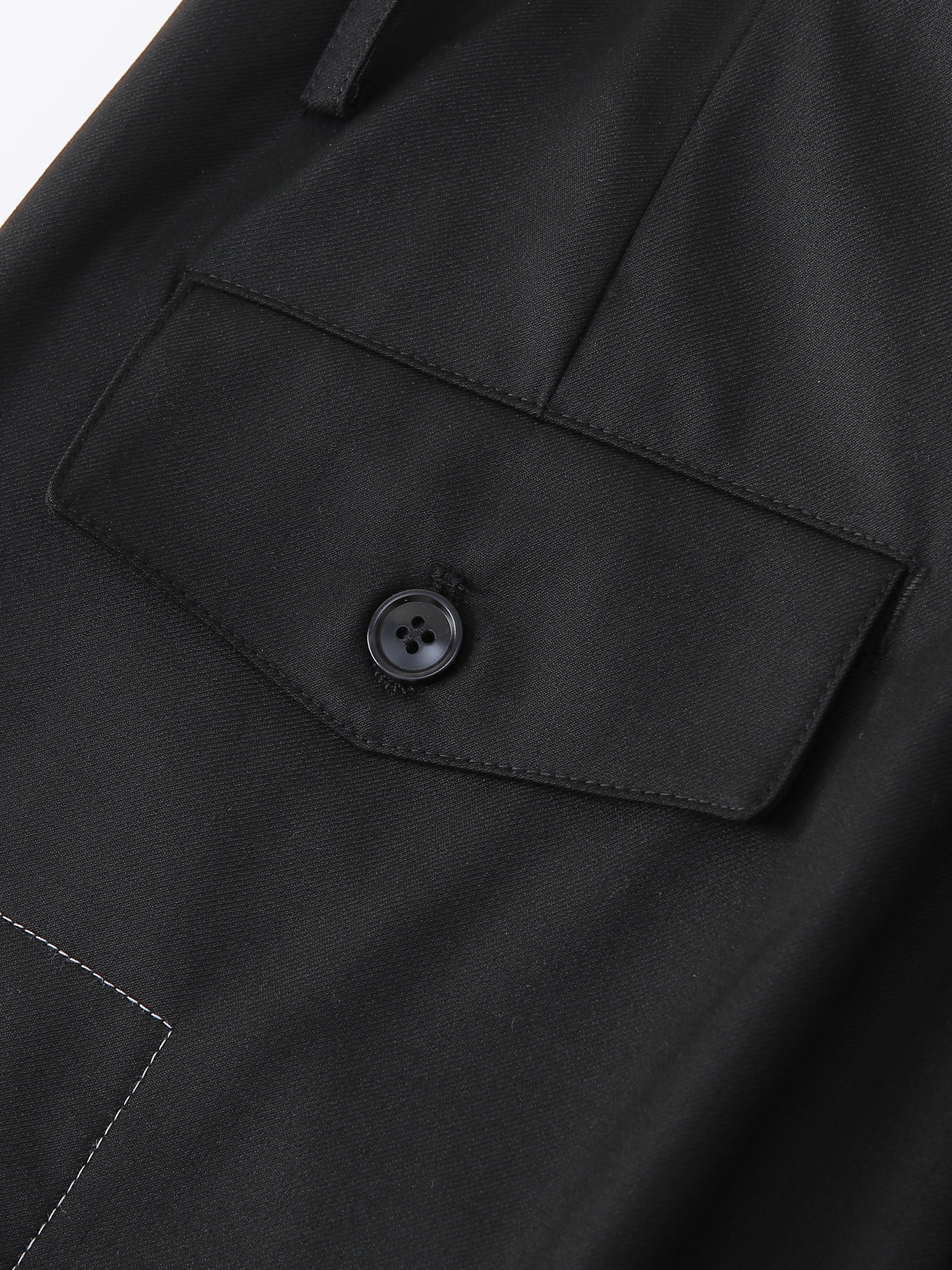 Patch Wool Tailored Trouser