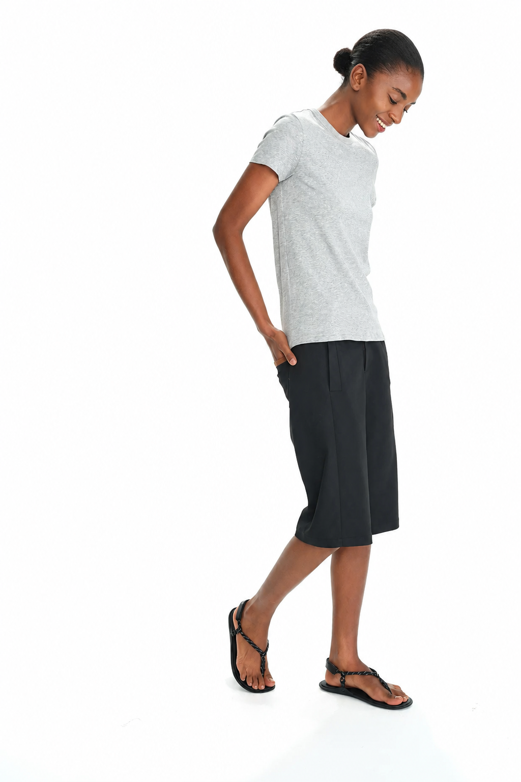 Lightweight Slub Cotton Slim-Fit Casual T-Shirt