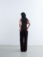 Layered Strech Velvet Tank top
