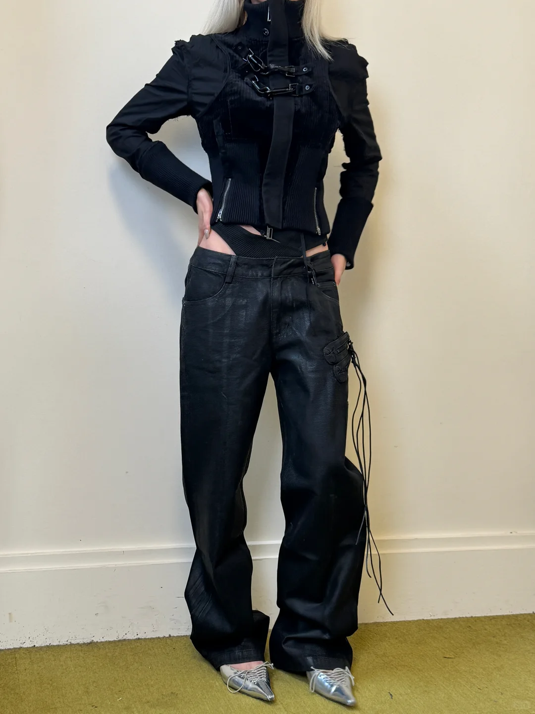Dexonstructed cropped jacket