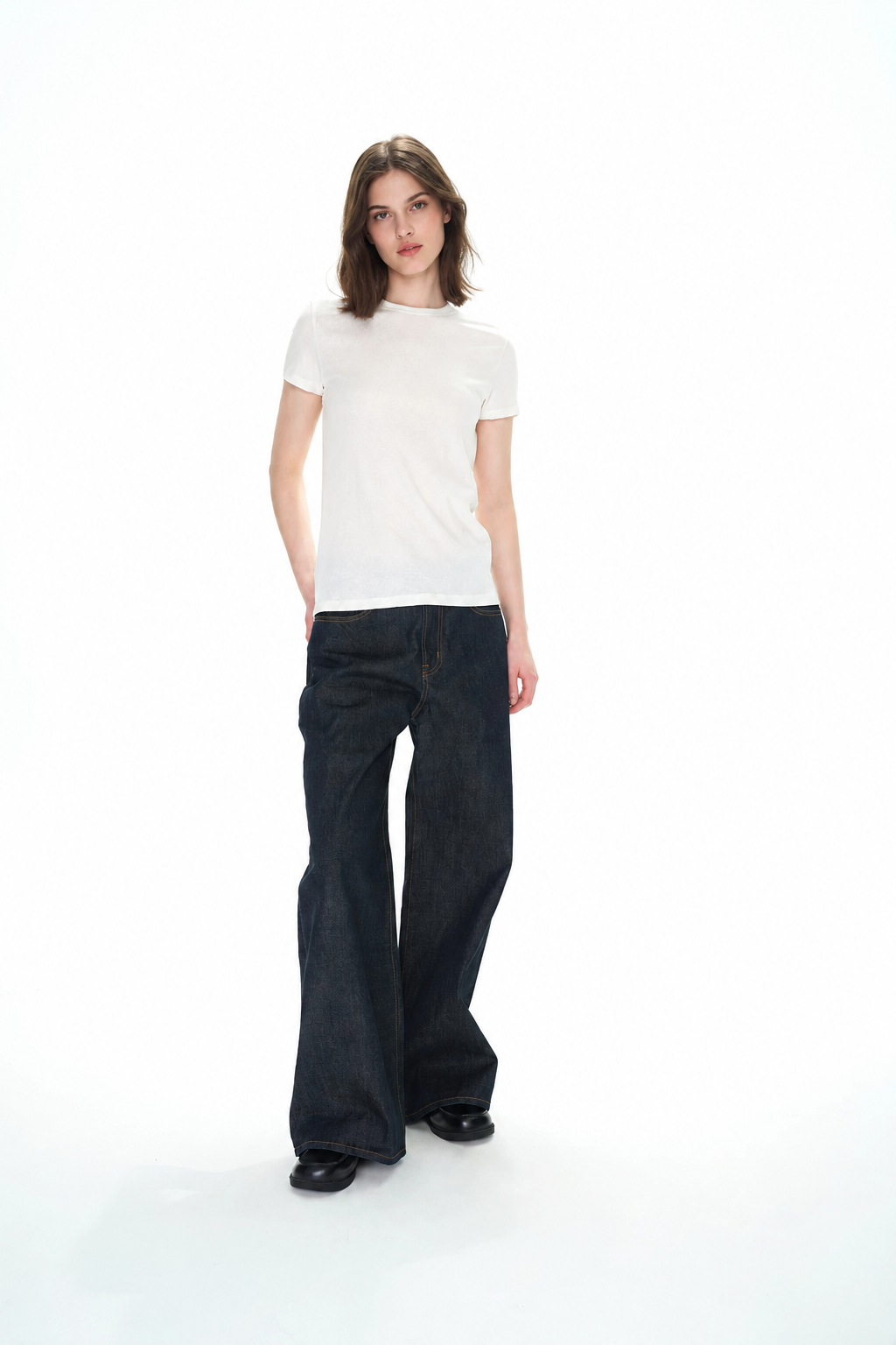 Lightweight Slub Cotton Slim-Fit Casual T-Shirt