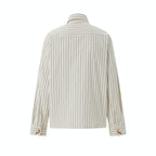 TENXTEN Italian Stripe USSR Emblem Graphic Shirt