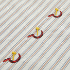 TENXTEN Italian Stripe USSR Emblem Graphic Shirt