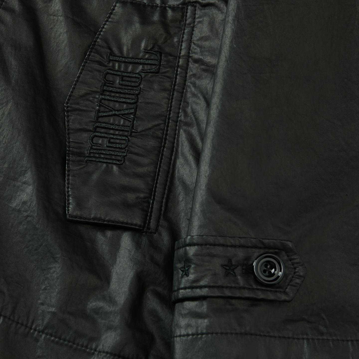 TENXTEN Military Waxed Embroidered Hooded Jacket