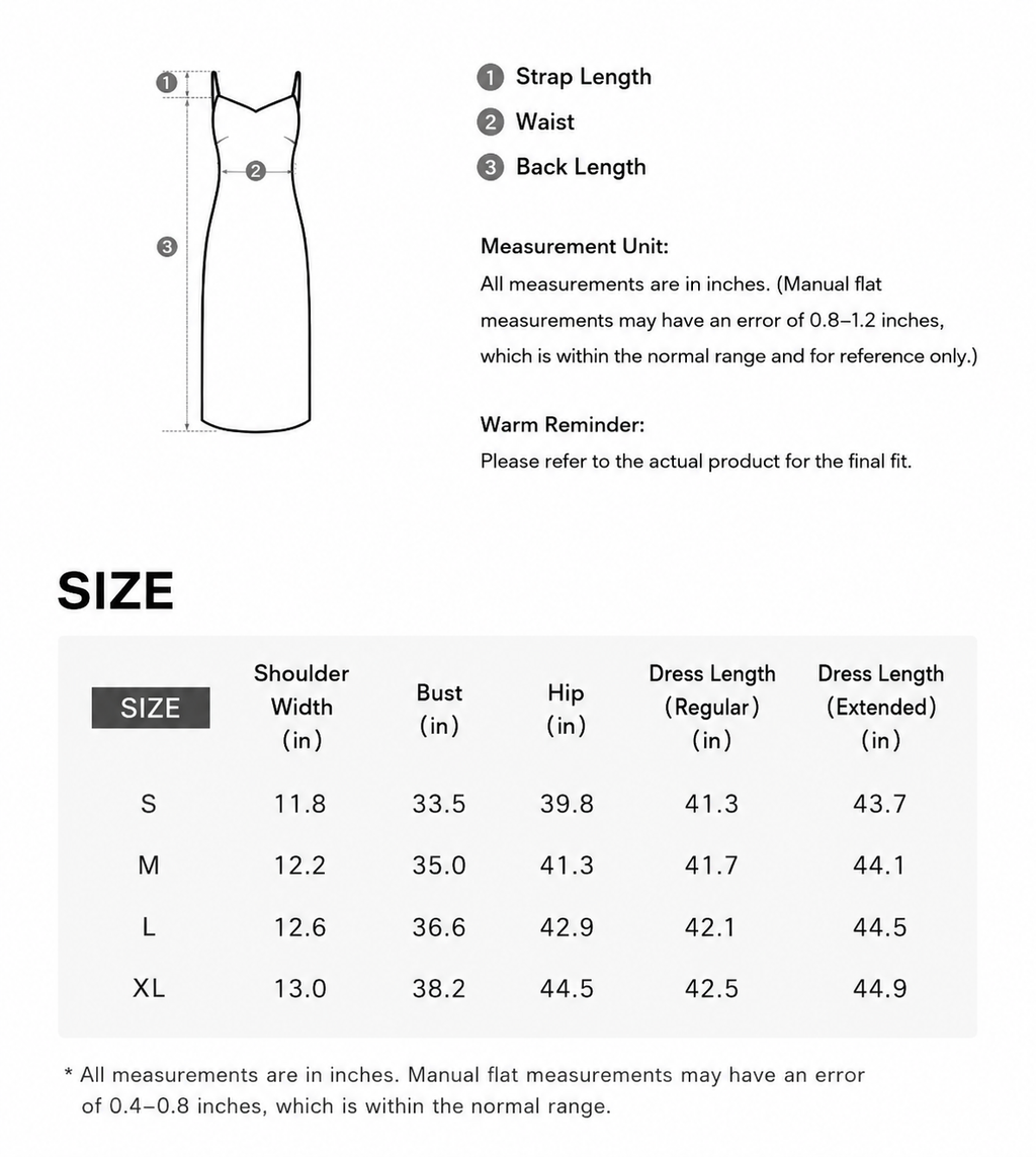 Silky Acetate Satin Slip Dress-Dress Length (Extended)