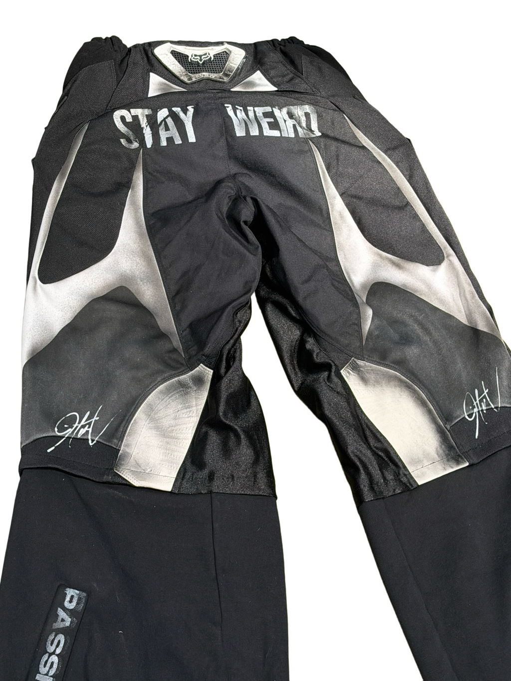 9tw-Motorcyle-lnspored Deconstructed Pants