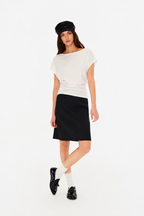 Classic Loose-Fit Asymmetric Shoulder Tee in Four Colors
