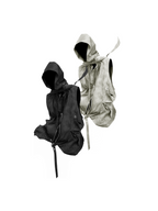 RELABEL (Illusion) Waterdrop-Print Wide-Leg Trousers with Detachable, Modular Vest for Multiple Styling Options