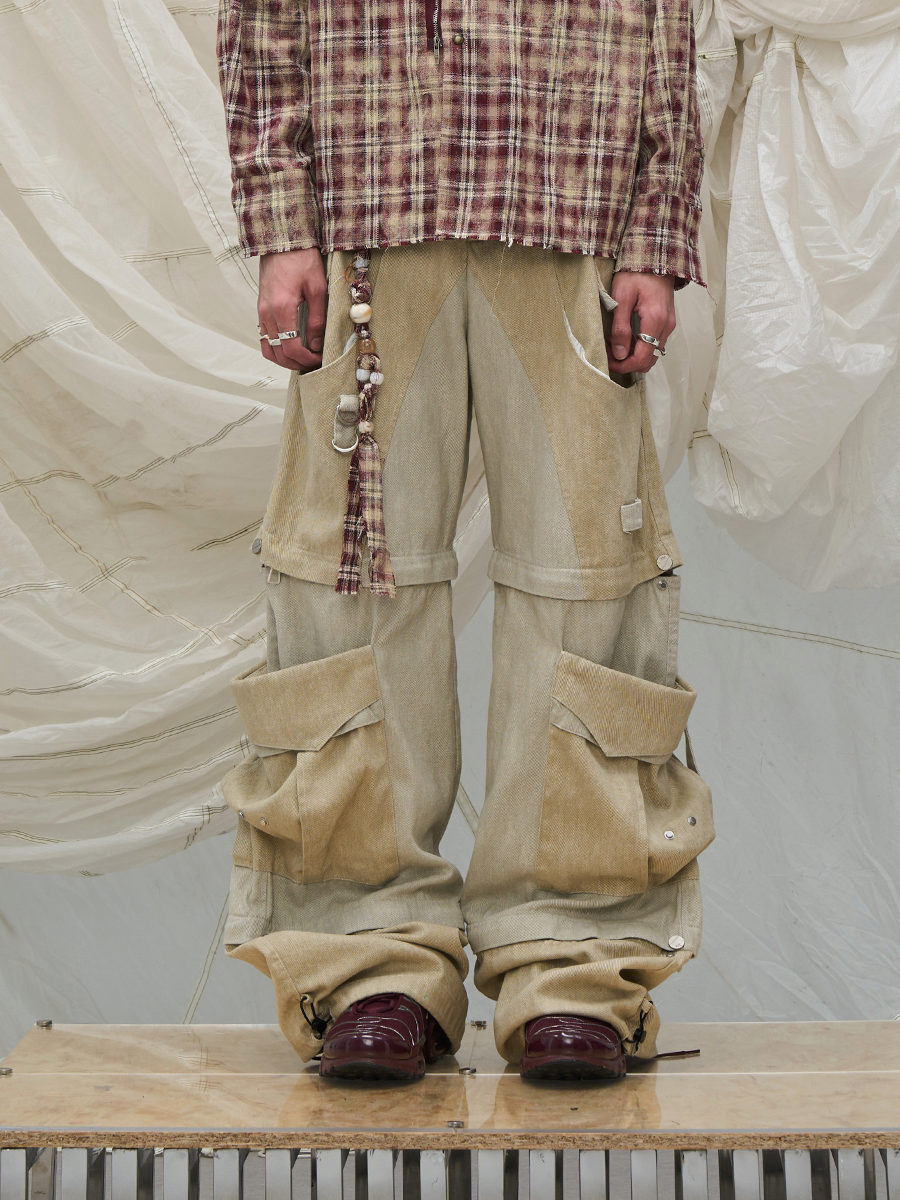 RELABEL 3D Design (Boundaries) / 8-panel / 12-panel detachable work trousers