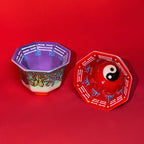 Eternal Cycle Jingdezhen Taoist Ceramic An-Ba-Xian (Dark Eight Immortals) Master Tea Cup