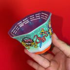Eternal Cycle Jingdezhen Taoist Ceramic An-Ba-Xian (Dark Eight Immortals) Master Tea Cup