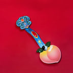 Eternal Cycle Jingdezhen Ceremony Ruyi Peach Spoon Incense Holder – Art Ornament