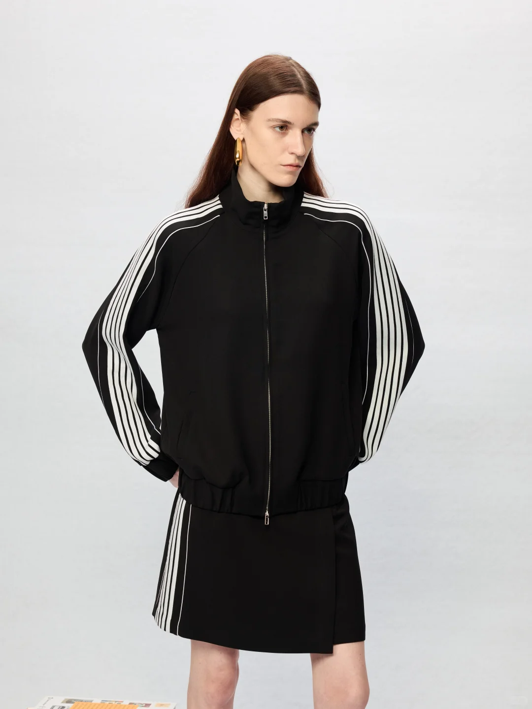 Black Cargo Faux-Leather Vest Main image