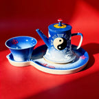 Eternal Cycle Jingdezhen Taoist Cultural Porcelain Tea Pot & Tea Set