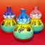Eternal Cycle Jingdezhen Taoist Ceramic Hollowed An-Ba-Xian (Dark Eight Immortals) Gourd Incense Burner