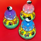 Eternal Cycle Jingdezhen Taoist Ceramic Hollowed An-Ba-Xian (Dark Eight Immortals) Gourd Incense Burner