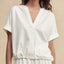 Timeless Capsule Fluid-Fit Drawstring Short-Sleeve Top