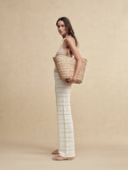 Timeless Capsule Wool-Blend Tie-Neck Knit Tank Top