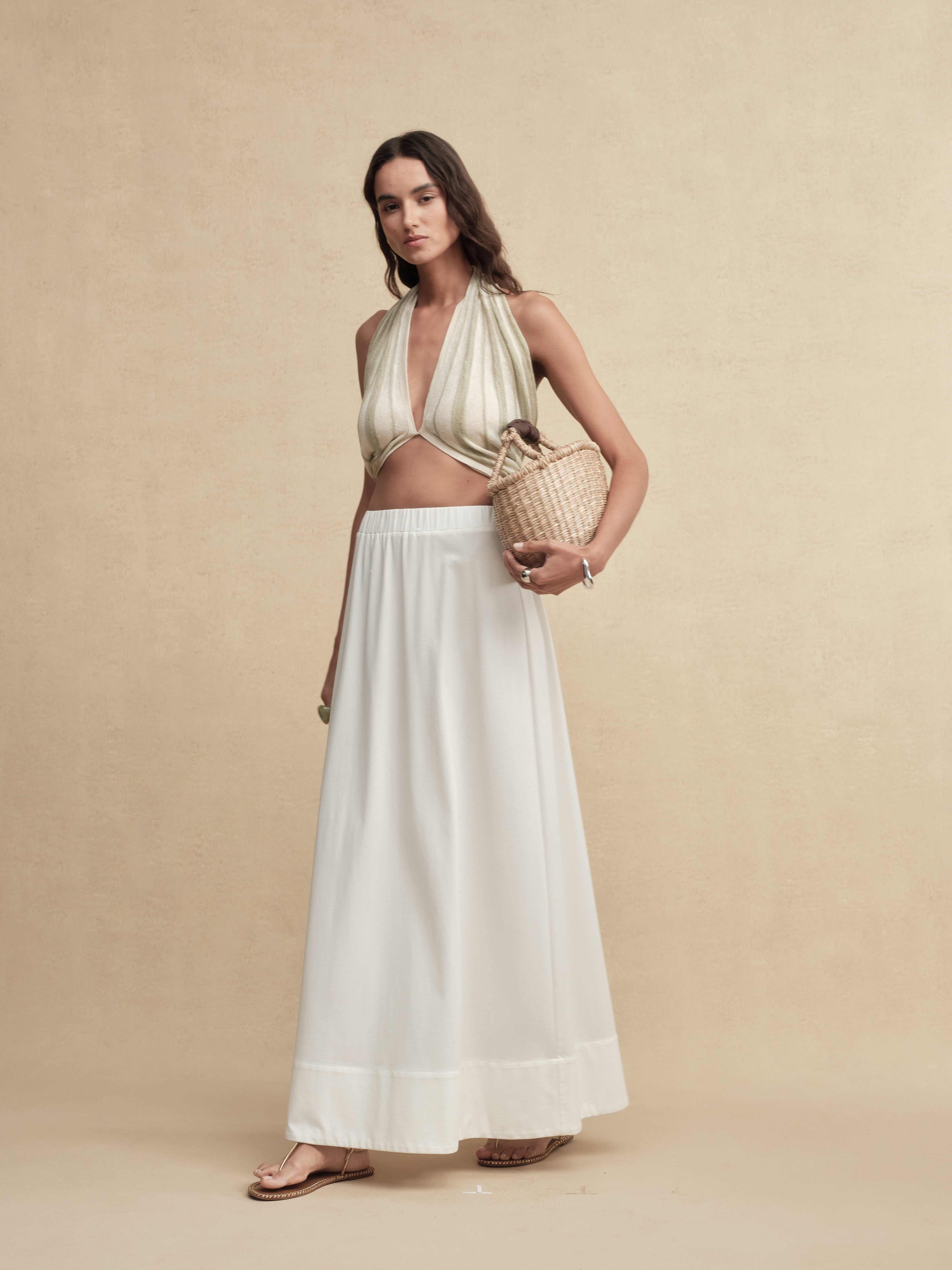 Timeless Capsule Versatile Oversized Long Skirt