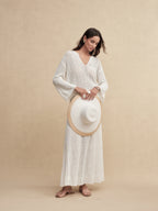 Silky Cotton Bell-Sleeve Knit Top