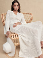 Silky Cotton Bell-Sleeve Knit Top