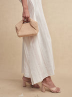 Striped Fringe Cape Dress