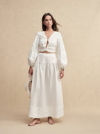 Shimmer Linen Separate Maxi Dress