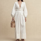 Shimmer Linen Separate Maxi Dress