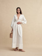Shimmer Linen Separate Maxi Dress