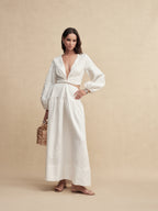 Shimmer Linen Separate Maxi Dress
