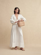 Shimmer Linen Separate Maxi Dress