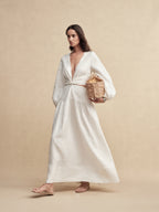 Shimmer Linen Separate Maxi Dress