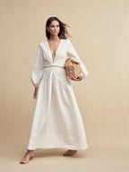 Shimmer Linen Separate Maxi Dress