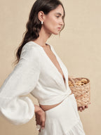 Shimmer Linen Separate Maxi Dress