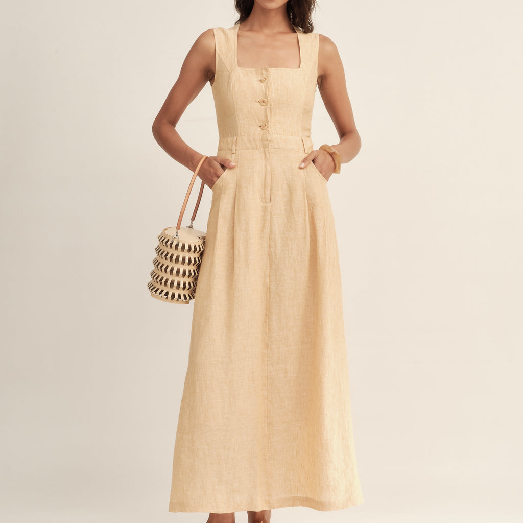 Classic Color-Spun Tank Midi Dress