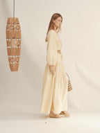 Shimmer Linen Separate Maxi Dress